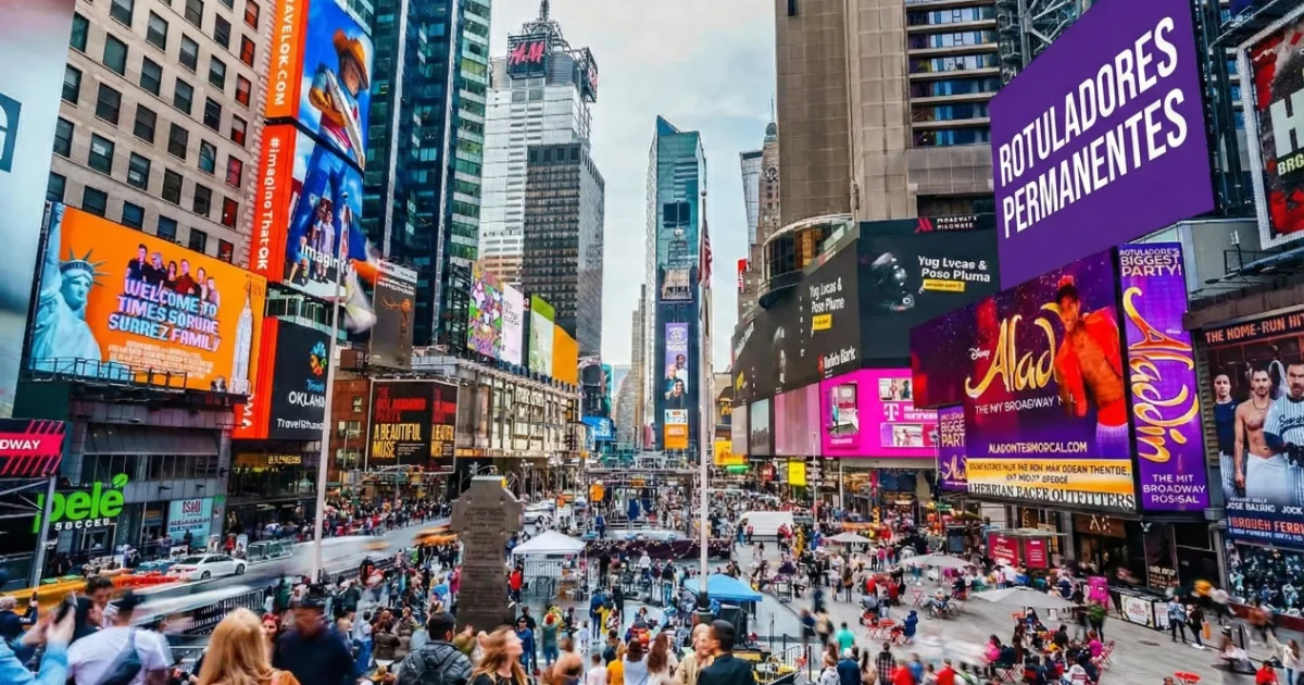 Times Square: los carteles luminosos más famosos del mundo